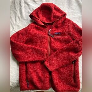 Patagonia high pile zip fleece retro pile hoodie